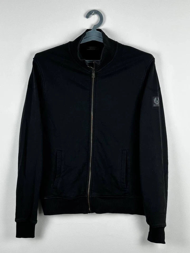 Sudadera Belstaff Negra Cremallera Completa/Sudador Jersey Logo Talla M Foto 2 de 4