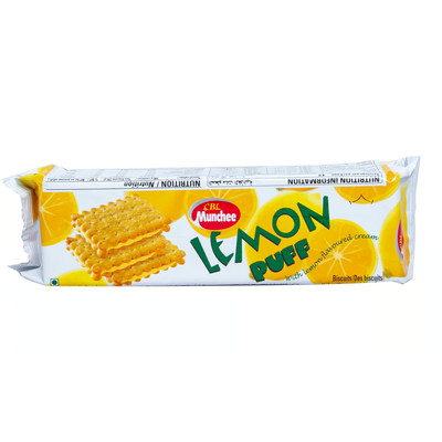 1 Packs of Munchee Lemon Puff Tea Biscuits 200g