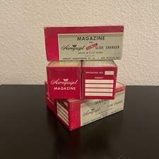 AIREQUIPT Slide Magazines For Slide Changer Lot of 5 Holds 36 Slides Vtg