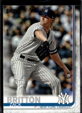 2019 Topps Update Zack Britton New York Yankees #US214 5 Card Lot