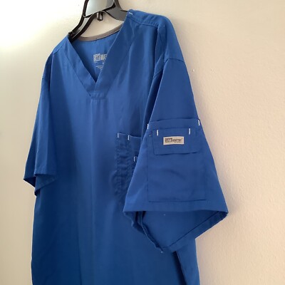 Grey's Anatomy Scrub Top Women’s Size Large Rn 50681 Blue