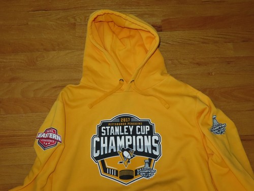 2017 PITTSBURGH PENGUINS Stanley Cup Champs (XL) Hooded Sweatshirt SIDNEY CROSBY - Picture 2 of 8