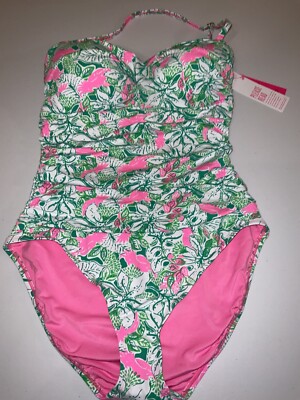 Lilly Pulitzer NWT Flamenco One Piece Swimsuit Just Wing It