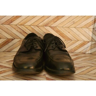 Men Mephisto Air Jet Black Leather Lace Up Oxford Shoe Size  display picture 1