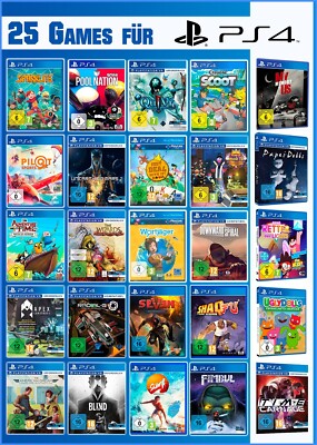 Playstation 4 Spiele Bundle mit 25 verschiedene Spiele, einige Spiele VR