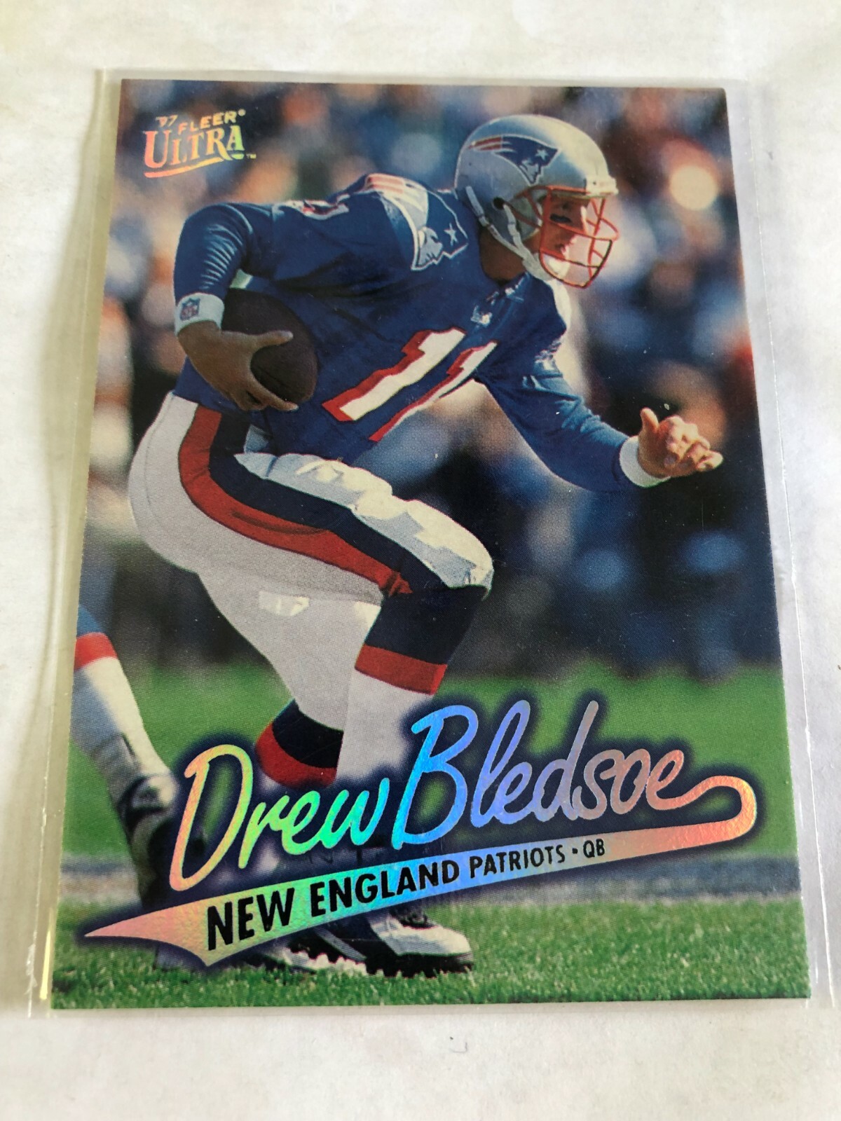 1997 Fleer Ultra Drew Bledsoe #44 New England Patriots