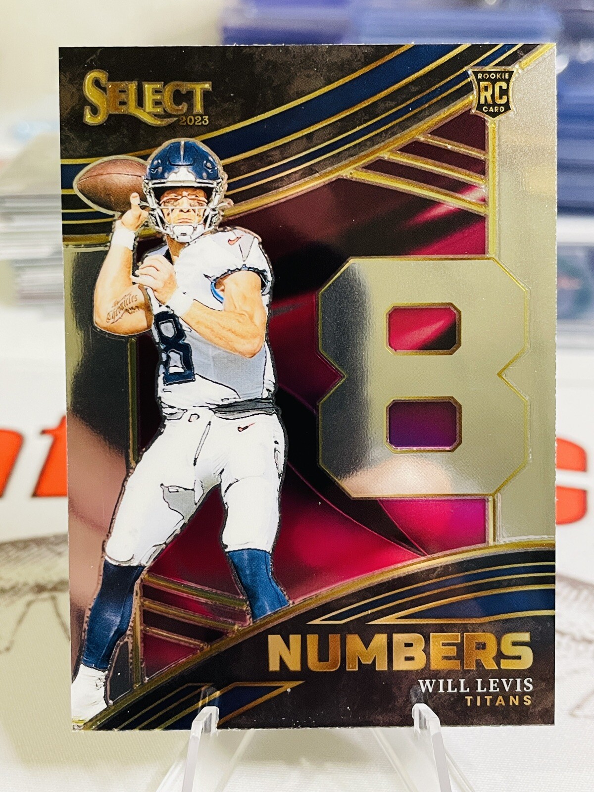 2023 Select 🏈 Will Levis Rookie Numbers Insert #NMB-WLE Tennessee Titans RC🔥