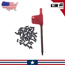 50pcs M2.5x6mm Alloy Steel Torx Screws For Replaces Carbide Insert CNC Lathe