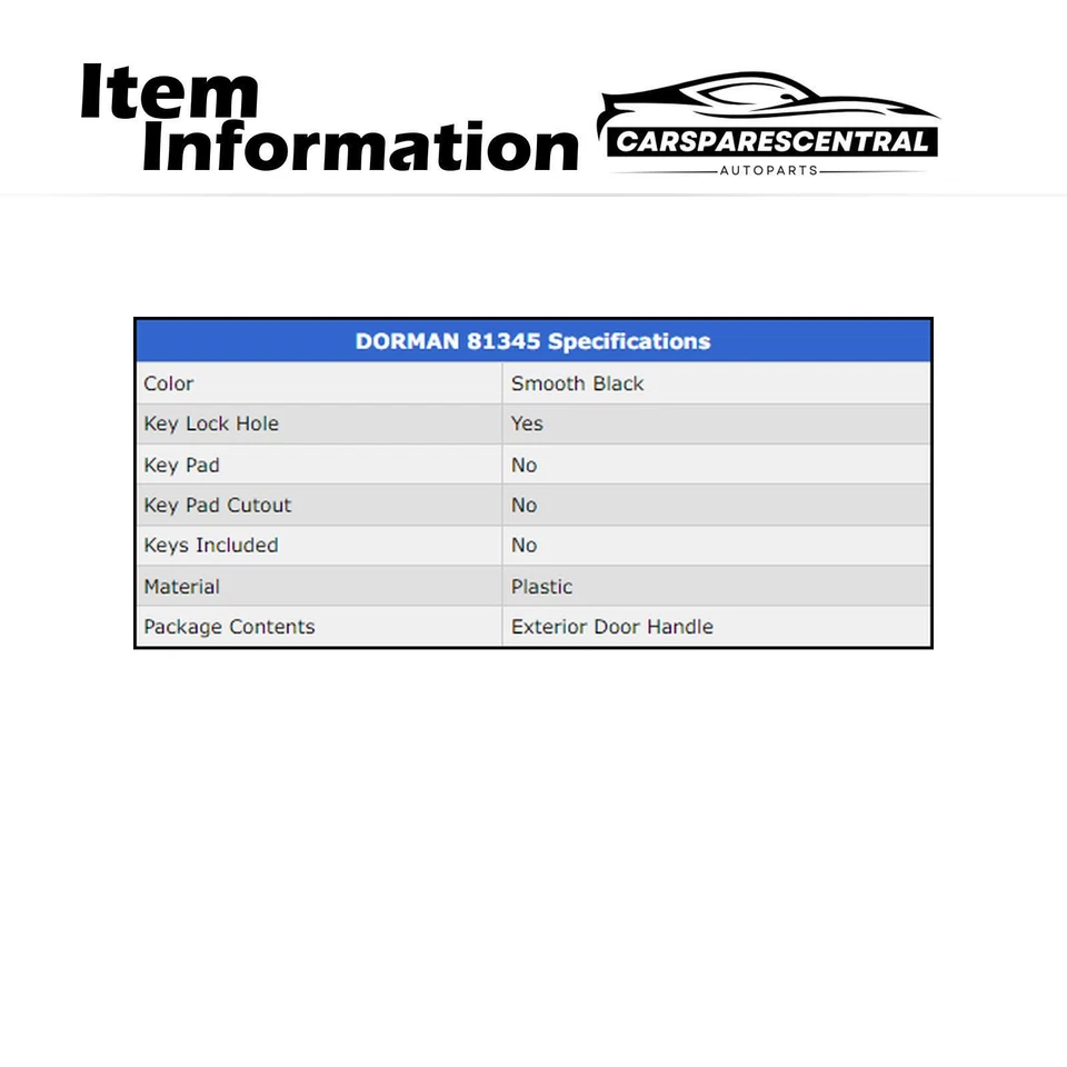 Para 2007 2008 2009 2010 Lincoln MKX 3,5L Dorman maçaneta externa dianteira esquerda - Imagem 4 de 4