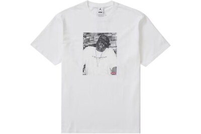 Supreme Jordan Biggie Smalls S/S Top White Mens Size S NWT | eBay
