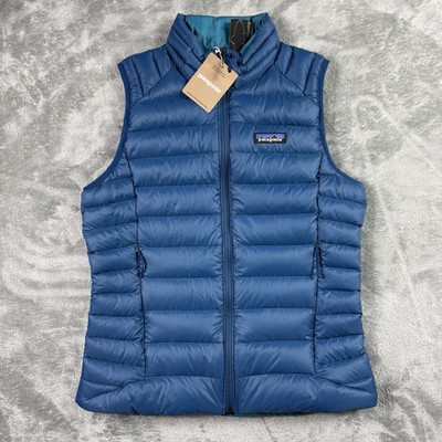 Patagonia Down Sweater Vest Women's Small Lagom Blue Classic NWT