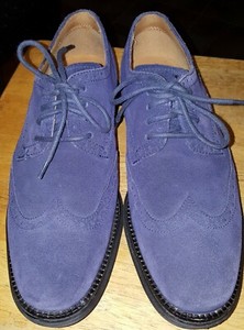 cole haan blue suede shoes