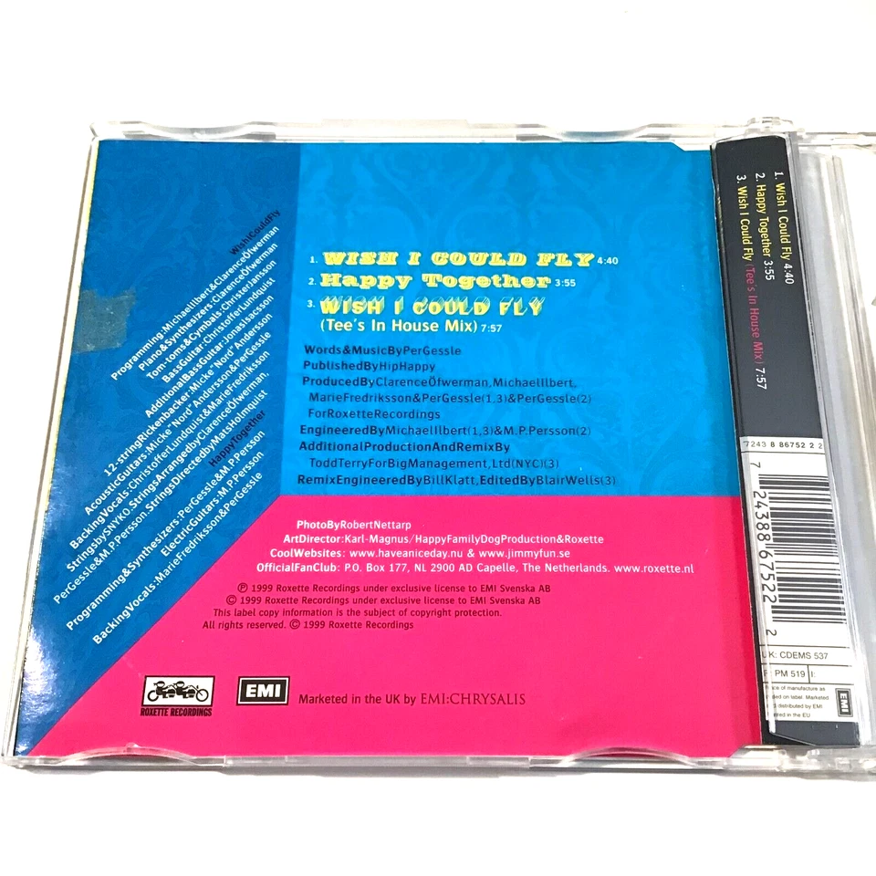 Roxette - Wish I Could Fly (Maxi CD Single, 1999) Import, Pop Rock - Image 3 of 4