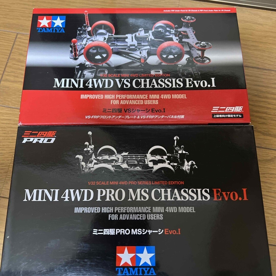 自動車 TAMIYA MINI 4WD VS CHASSIS Evo.I Tamiya Mini 4WDShooting Star on VS chassis with Carbon Fiber