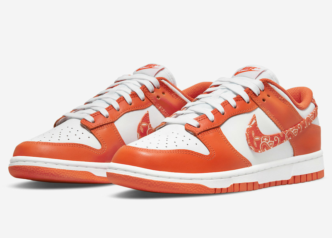 Nike Dunk Low Women's White Rush Orange DH4401-103 Wmns Size 4-12 In Hand |  eBay