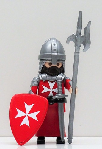2 x MALTESER RITTER ROT A PLAYMOBIL Kreuzritter Johanniter Crusader Custom RAR - Picture 6 of 7