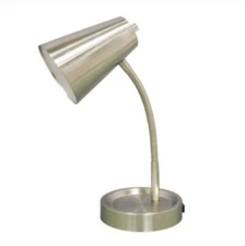 Room Essentials Silver Table Desk Energy Efficient LED Lamp - Back To School