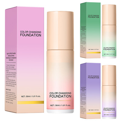 Women Liquid Foundation High Coverage Cosmetic Lightweight Gradient Foundation