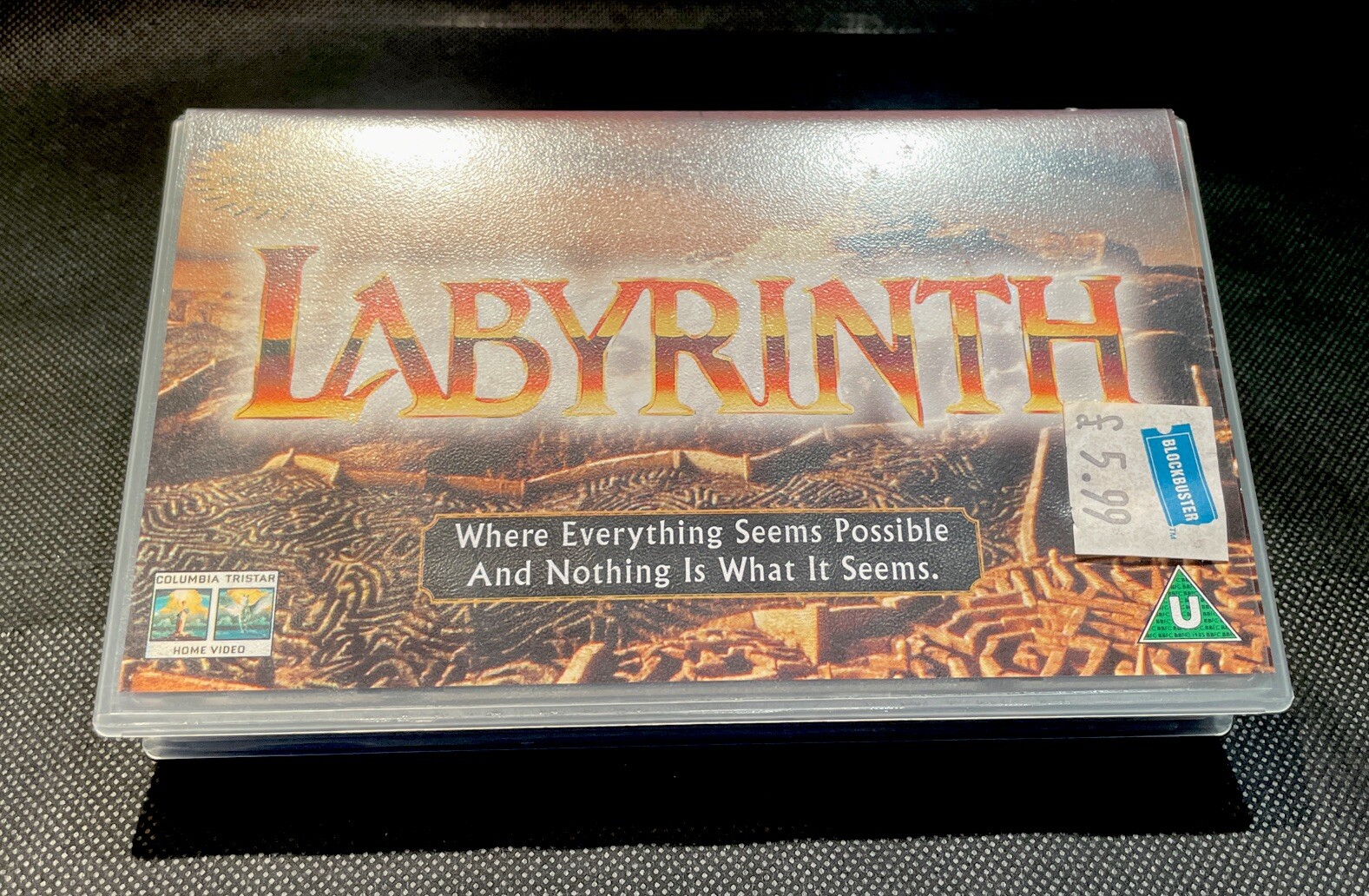 LABYRINTH (1986) - David Bowie - FANTASY - VHS Video - CINEMA CLUB - UK PAL Rare