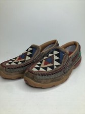 Twisted X ECO TWX Driving Moccasins Casual Shoes Aztec Style Womens Size 6 Dust