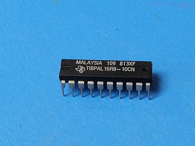 (1 PC) TIBPAL16R8-10CN TI OT PLD, 10ns, PAL-Type, TTL, PDIP20