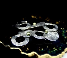 Israel Designer Hagit Gorali 925 Silver bracelet with Pearls