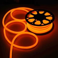 50ft 110V Flexible Waterproof LED Neon Rope Light Strip Home Floor X-mas Decor