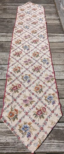 Tapestry Floral 67” Beautiful Vintage - Picture 2 of 11