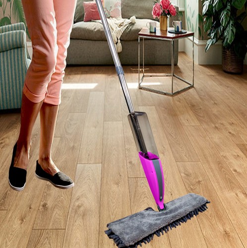 550ml Flexi Spray Mop Microfibre Water Spraying Floor Cleaner Kitchen Tiles UK - Picture 7 of 23