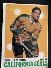 1970 O-Pee-Chee Card #190 Ted Hampson California Golden Seals F/Good Free Ship