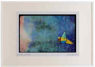 Segeln 339021 Big Air, Hookipa, Maui Aquarell Bilderrahmen Ltd Ed A2