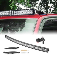 For 1989-1998 Chevy K1500 K2500 K3500 , 52'' LED Light Bar & Roof Mounts & Wire