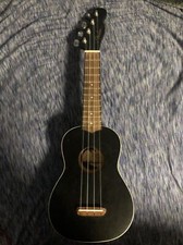 New Fender  Venice Soprano Acoustic Ukulele Black