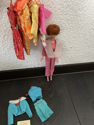 Barbie Vintage Red Head Doll Bubble Cut With Fashion Tlc Used Played With