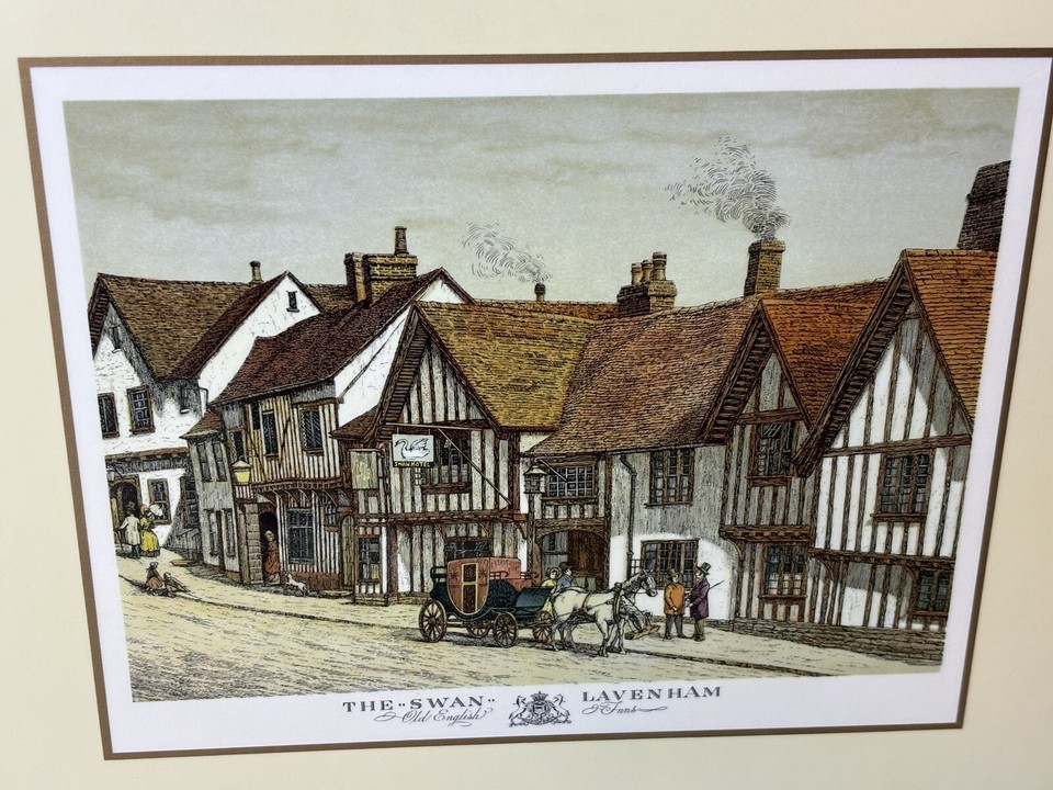 6 Pimpernel “Old English Inns” PlacematsCork Board on Back eBay