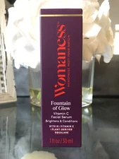 Womaness Fountain of Glow Vitamin C Face Serum - Menopause Support... Open Box