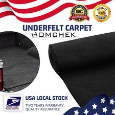 14sq.ft Black Non-Woven Fabric For Carpet Home,RV Boat Truck Car Trunk Liner US