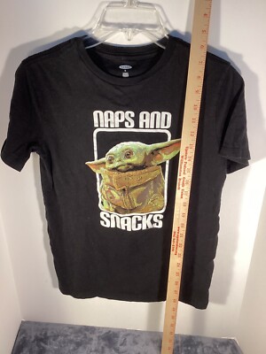 Tshirt Childs XL Black Old Navy  NAPS AND SNACKS''