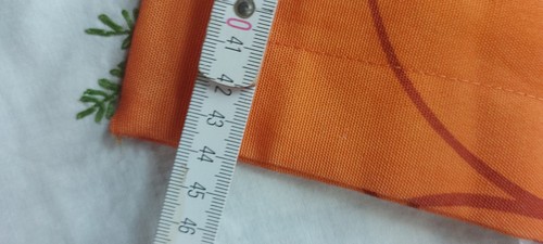 2x Kissenhülle Kissenbezüge Sofakissen orange Blüten Polyester 40x40cm - Bild 4 von 7