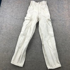 BDG Jeans Womens 25 Beige Skate Fit Relaxed Cargo Urban Outfitters Elastic Waist