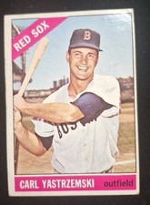1966 Topps Super Carl Yastrzemski #70 Red Sox HOF Vintage Card VG-EX !