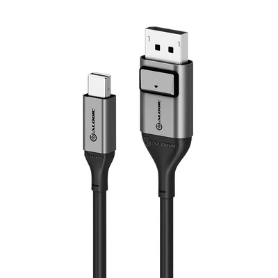 ALOGIC ULMDPDP01-SGR DisplayPort Kabel 1m Mini DisplayPort Schwarz, Grau (ULTRA M