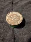 New ListingHAZEL ATLAS Green Uranium Depression Glass Jelly Jam /with Embossed Lid