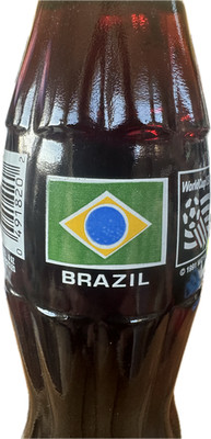 Brazil World Cup Coca -Cola Bottle