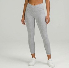 Leggings Lululemon, Talla 6, con Cintura Cruzada para Gimnasio y Yoga 25"
