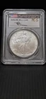 2007 $1 SILVER EAGLE PCGS GEM UNCIRCULATED JOHN MERCANTI SIGNED FLAG LABEL