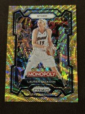 2024 Prizm Monopoly WNBA /10 LAUREN JACKSON Gold Wave STORM Ssp