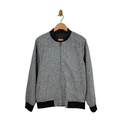 Marc Anthony Men's Slim Fit Linen-Blend Bomber Jacket Size M