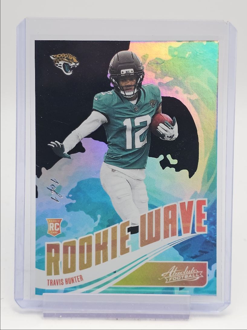 TRAVIS HUNTER 2025 ABSOLUTE ROOKIE WAVE SPECTRUM BLACK RC 1/1 Q5692