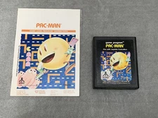 Pac-Man (Atari 2600) Game Cartridge and Manual CX2646